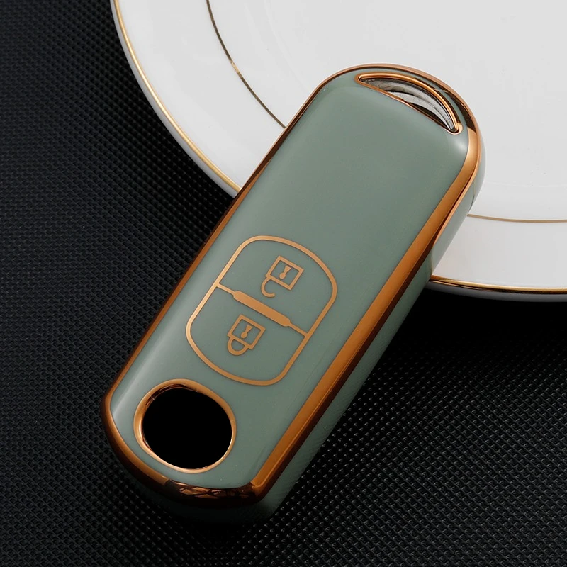Car Key Case Cover for Mazda 2 3 6 Atenza Axela Demio CX-5 CX5 CX-3 CX3 CX-7 CX-9 TPU Remote Fob Shell Holder Accessories view 5