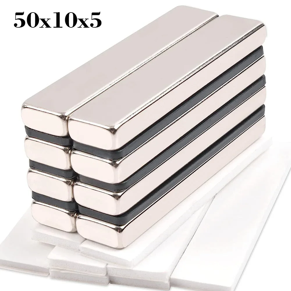 

2/4/10/20Pcs 50x10x5 Magnet Neodymium Magnets Imanes De Neodimio Super Potentes Permanent Aimant Puissant Square Iman Magnetic