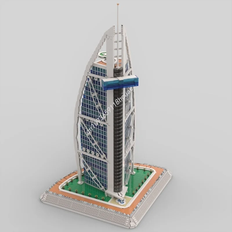 8481pcs MOC BURJ AL ARAB Architectureed Model Building Blocks Architecture DIY Creative Christmas Gifts Brick Kids Toy Birthday