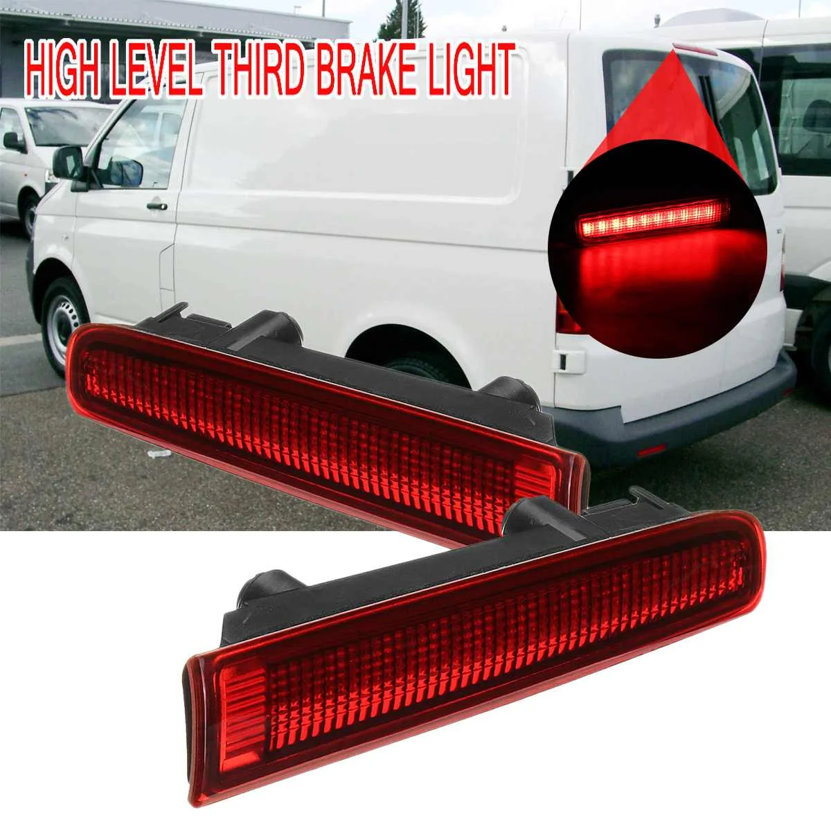 High Auto Level Rear Brake Light Barn Door Car Third Brake Light High Mount Stop Lamp for VW T5 T6 for Transporter 2003-2016