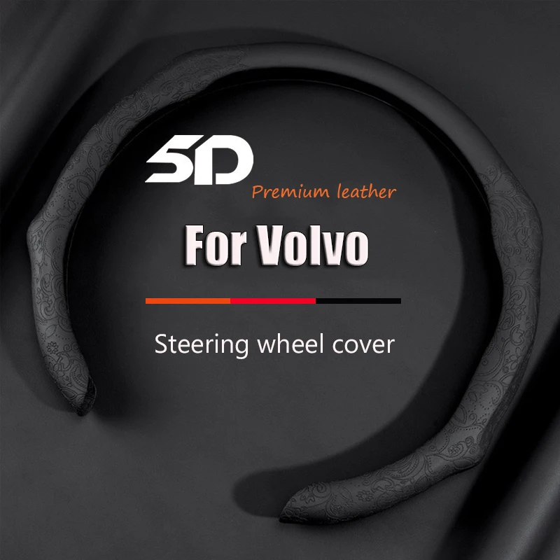 

NAPPA Leather Car Steering Wheel Cover For Volvo XC60 XC90 S90 V90CC S60 V60CC V40 S40 S80 XC40 XC70 Anti-slip Booster Covers