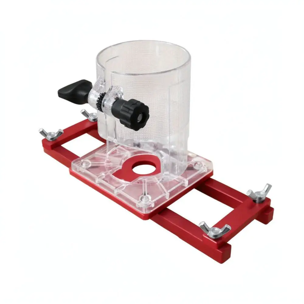2 In 1 Slotting Bracket Self Centering Guide Jig Cabinet Furniture Woodworking Tools Invisible Fastener Milling Locator