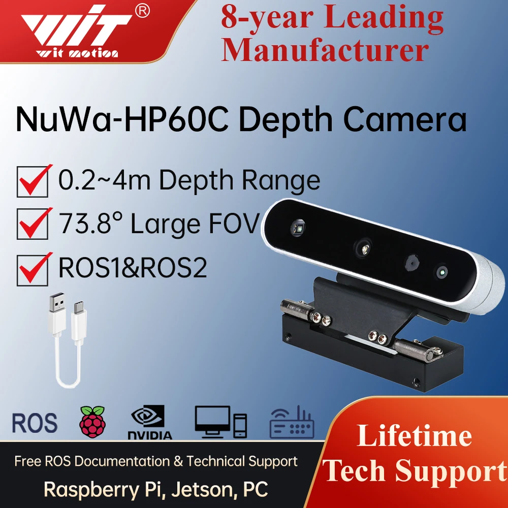 3D Depth Scanner Camera Nuwa-HP60C RGB  Light Imaging Sensor