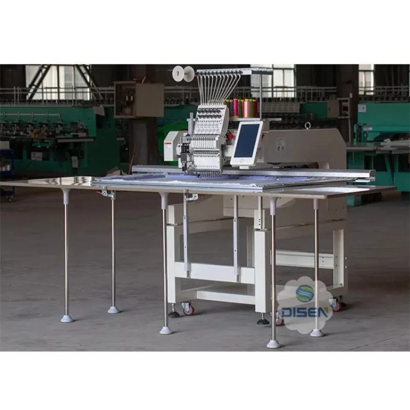 [2026] Single Head 12 15 Needles Garment Pillow Towel Bag T-shirt Cap Flat Computer Embroidery Machine For SE1900 S-7300A PR670E