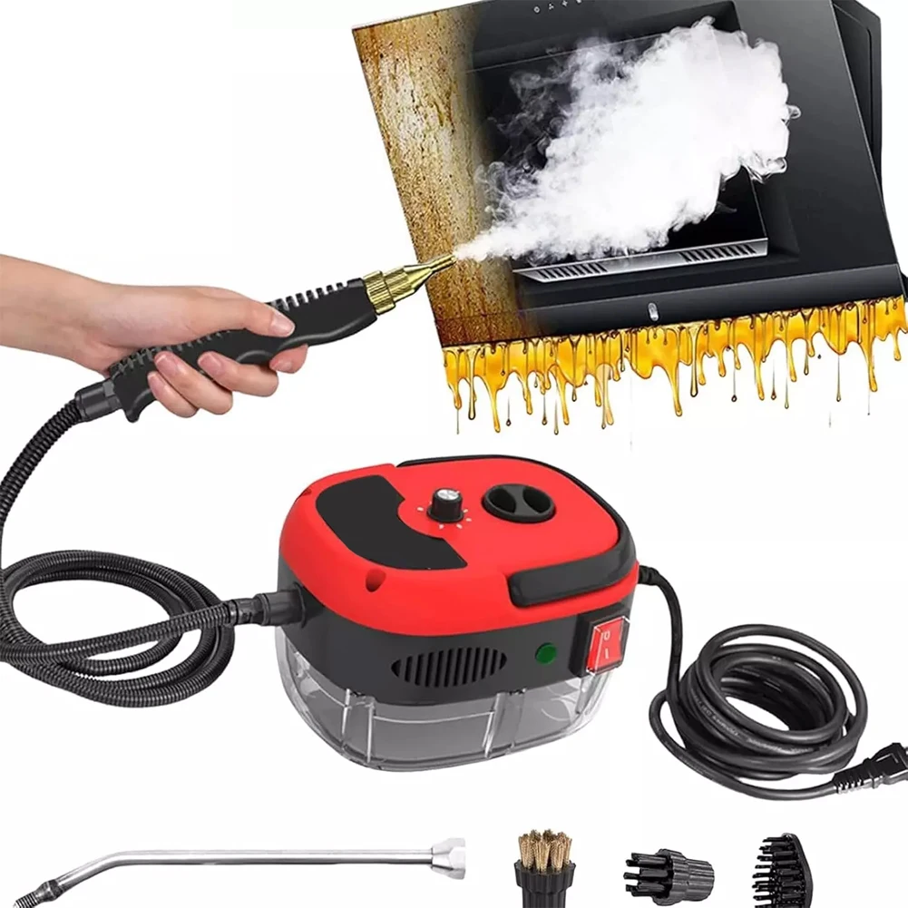 

6pcs/set 2500W Handheld Steam Cleaner With 6 Speeds For Cleaning Tile Car Kitchen Bathroom Living Room Cleaning Tools Accessorie