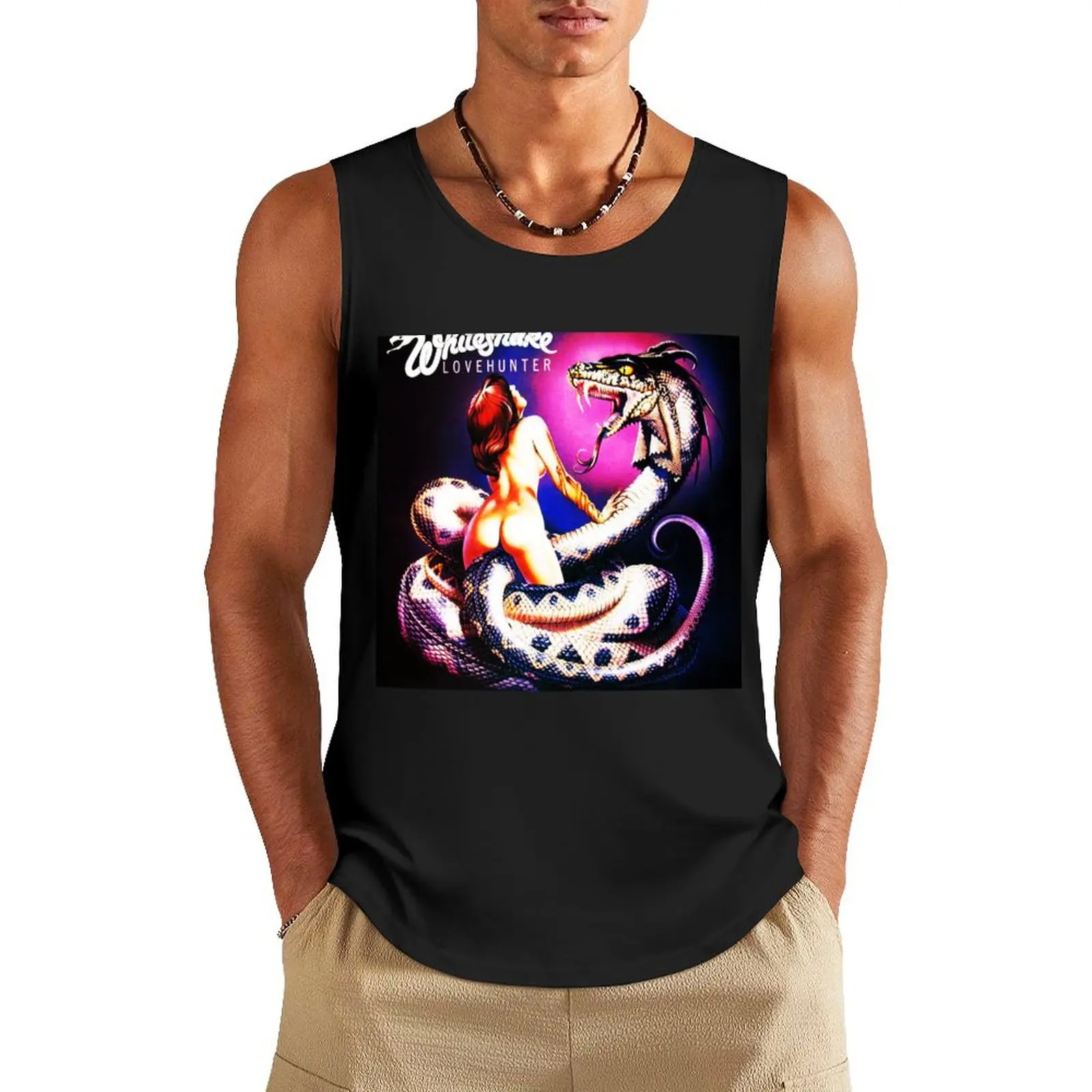 whitesnake love hunter tour 2020 dinari Tank Top Men's tops sleeveless Men's t-shirts basketball