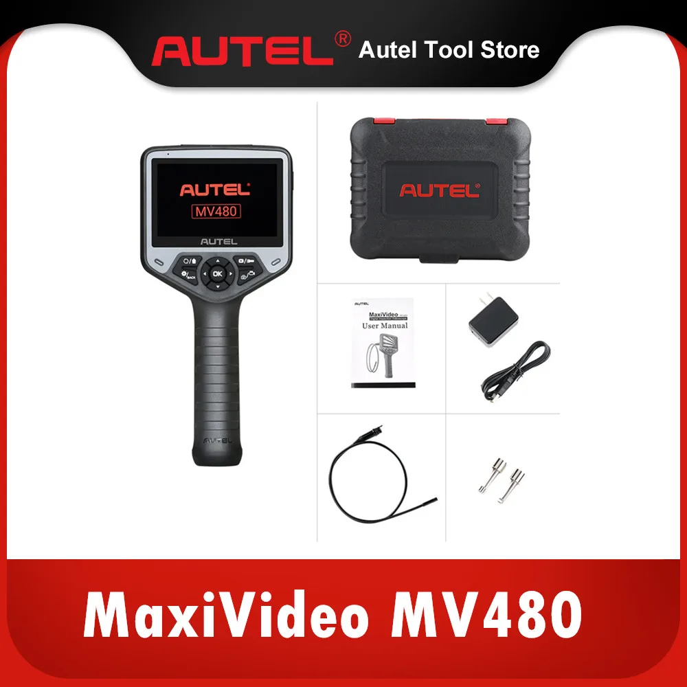 

Autel MaxiVideo MV480 Dual Camera Digital Videoscope Inspection Camera Endoscope with 8.5mm Head Imager