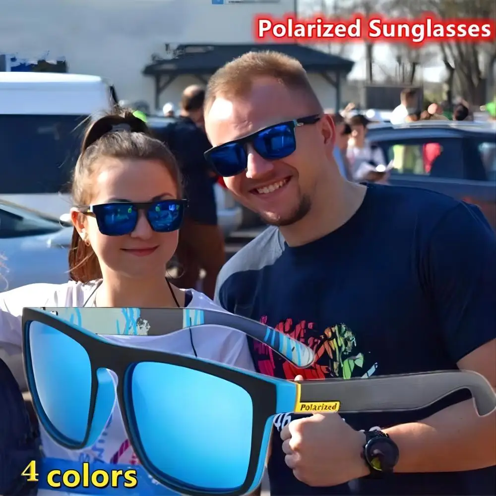 Men's Outdoor Cycling Sports Sunglasses Travel Fashion Sun Protection Sun Glasses Multi-coloured Legs Ocean Lenses Daily Casual