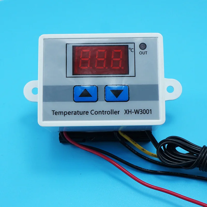 Xh-w3001 MINI Temperature Controller 110~220V 1500w For Incubator Cooling Heating Switch Thermostat NTC Sensor