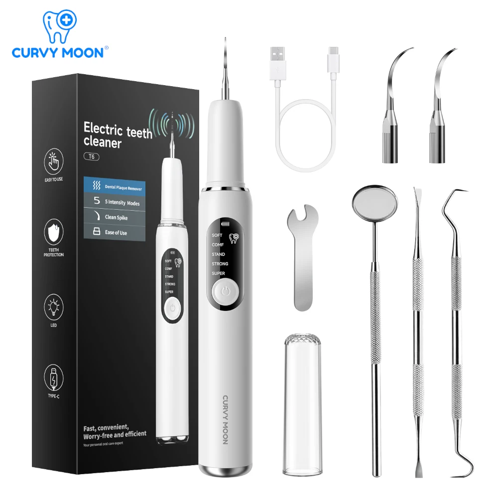 Electric Tooth Cleaner Dental Scaler 5 Gears Sonic Vibration Toothbrush Calculus Tartar Remover Teeth Whitening Cleaning Tools image 2