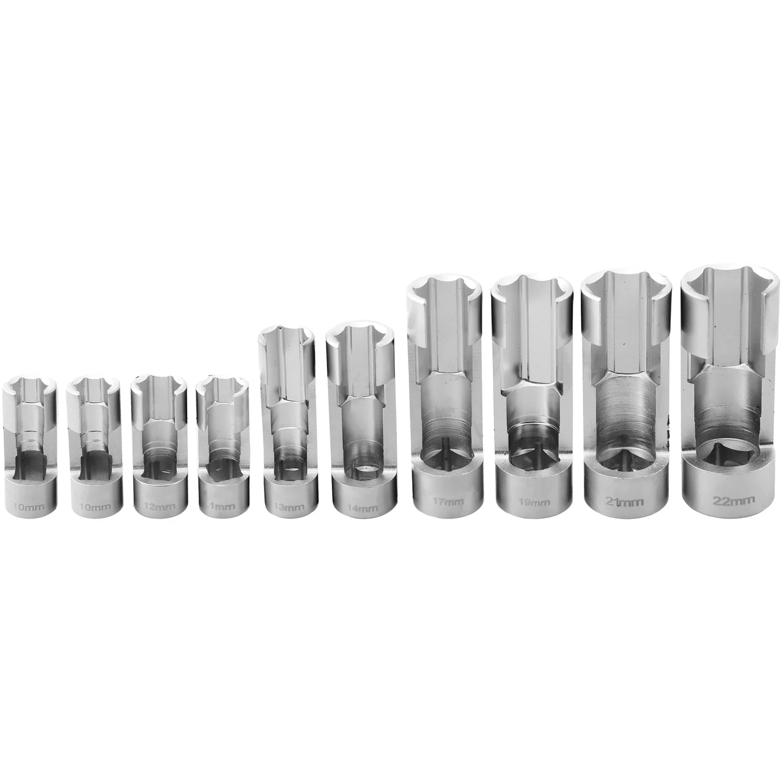 9pcs Fuel Line Socket Wrench For Loosening ABS Pipes Master Cylinder Pipes Diesel Injection Pipes 46-78mm Nut Socket Kit