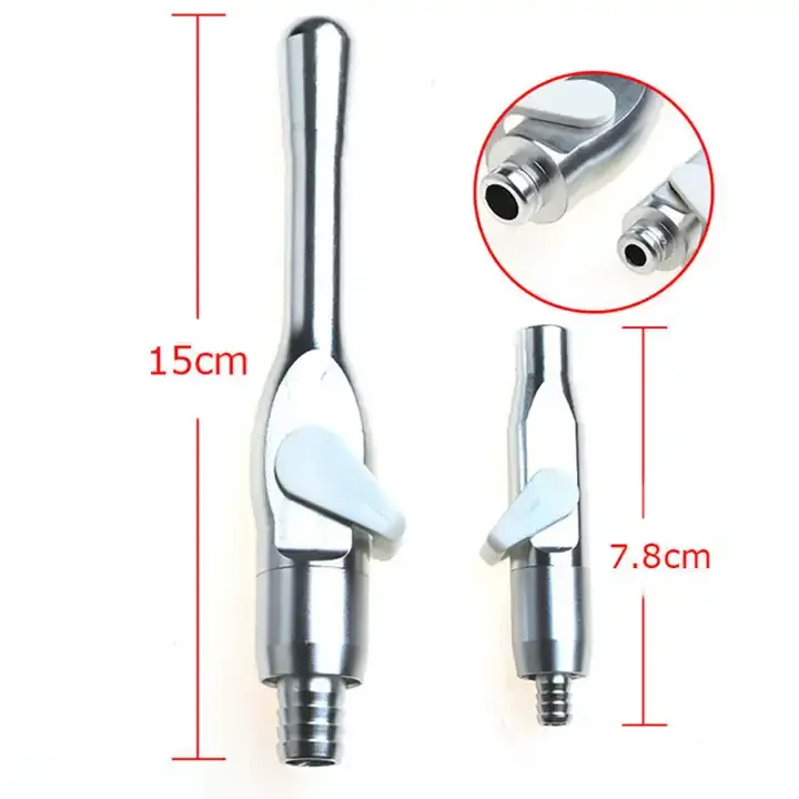 2pcs Aluminum Autoclavable Plastic Autoclavable Lab Saliva Ejector Weak Strong Suction Adaptor Handpiece Valves for Lab Unit s