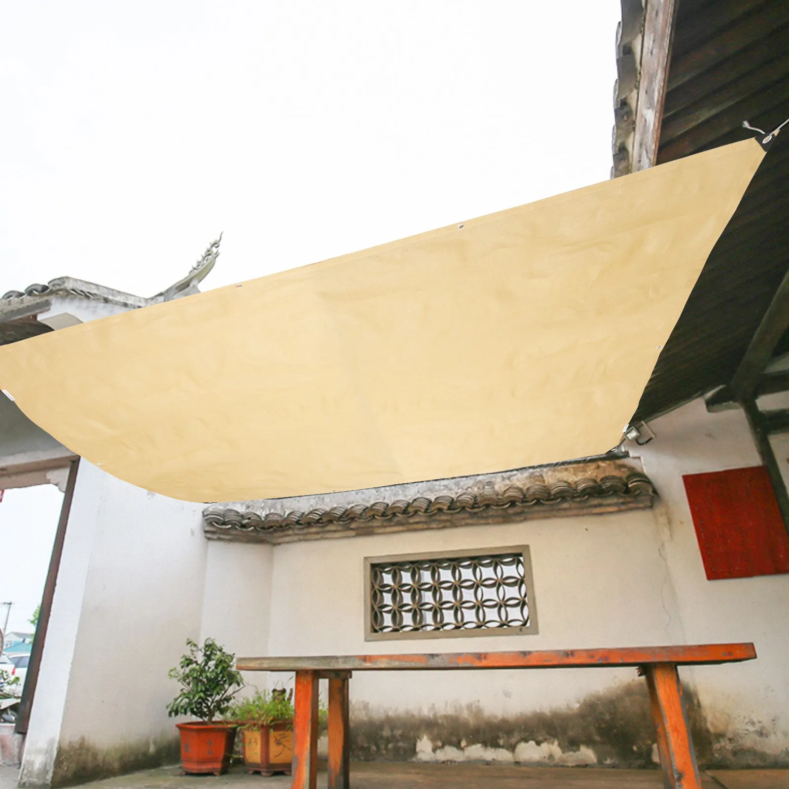 

Сетка-тент для улицы высокой плотности, УФ-стойкая, для защиты от солнца, для двора, сада, балкона, патио