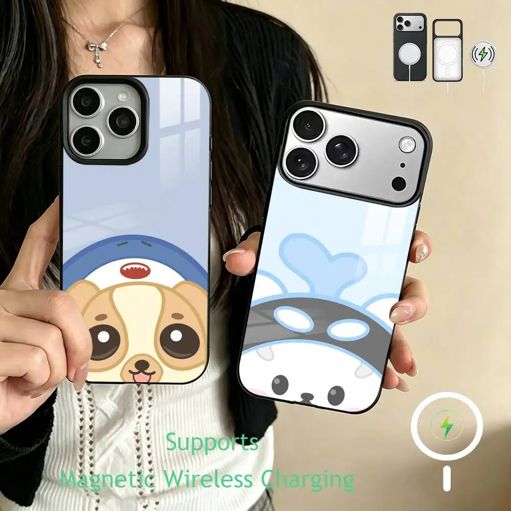 Cute Cartoon Mascot GMMTV   Phone Case For iPhone17,16,15,14,13,12,11 Plus,Pro Supports Magnetic Wireless Charging