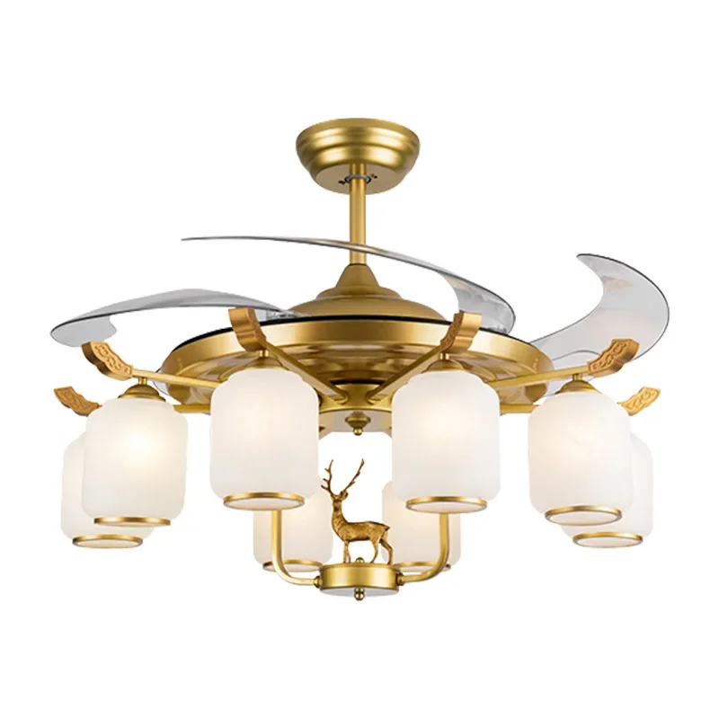 

New Chinese style, dining room, chandelier, fan light, Chinese style, bedroom