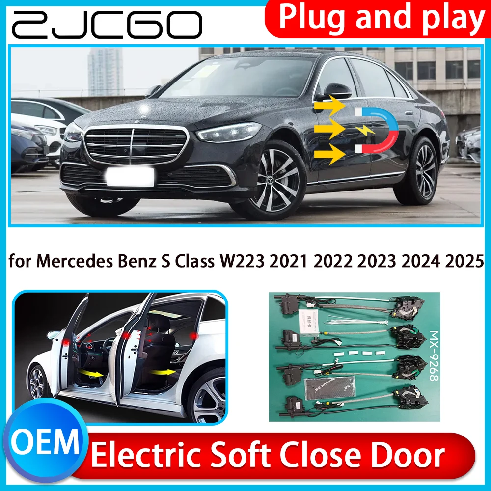

for Mercedes Benz S Class W223 2021-2025 Auto Pull Car Soft Close Kit Door Power Latch Electric Door Catch Soft Closing Assist