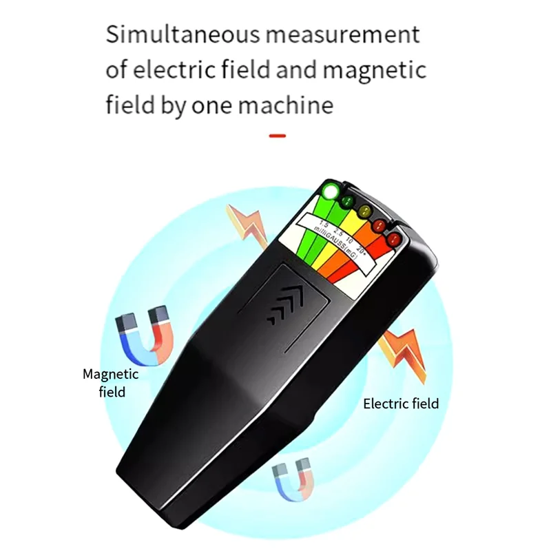 A19E-1 PCS Radiación Electromagnética K2kii Probador de Radiación Multifuncional Negro