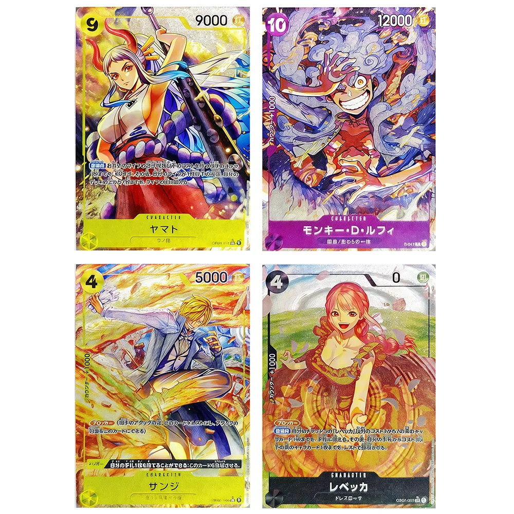 

4 шт./компл. цельная OPCG Nami Yamato Sanji Monkey D. Luffy DIY самодельные грубые флэш-карты аниме игровая коллекционная карта подарок 63*88 мм