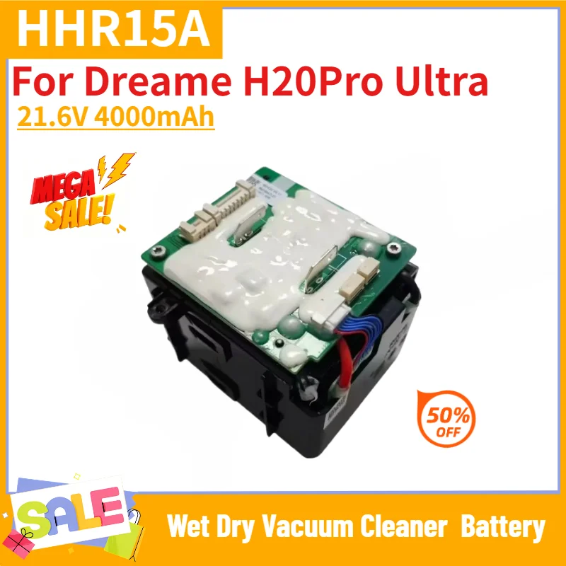 HHR15A Battery 21.6V 4000mAh for Dreame H20Pro Ultra Wet Dry Vacuum Cleaner High Quality Replacement Battery