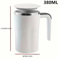 Mini 380ML Electric Self Mixing Coffee Mug USB Rechargeable Automatic Magnetic Cup Milk Tea Drinkware for Christmas gifts Travel