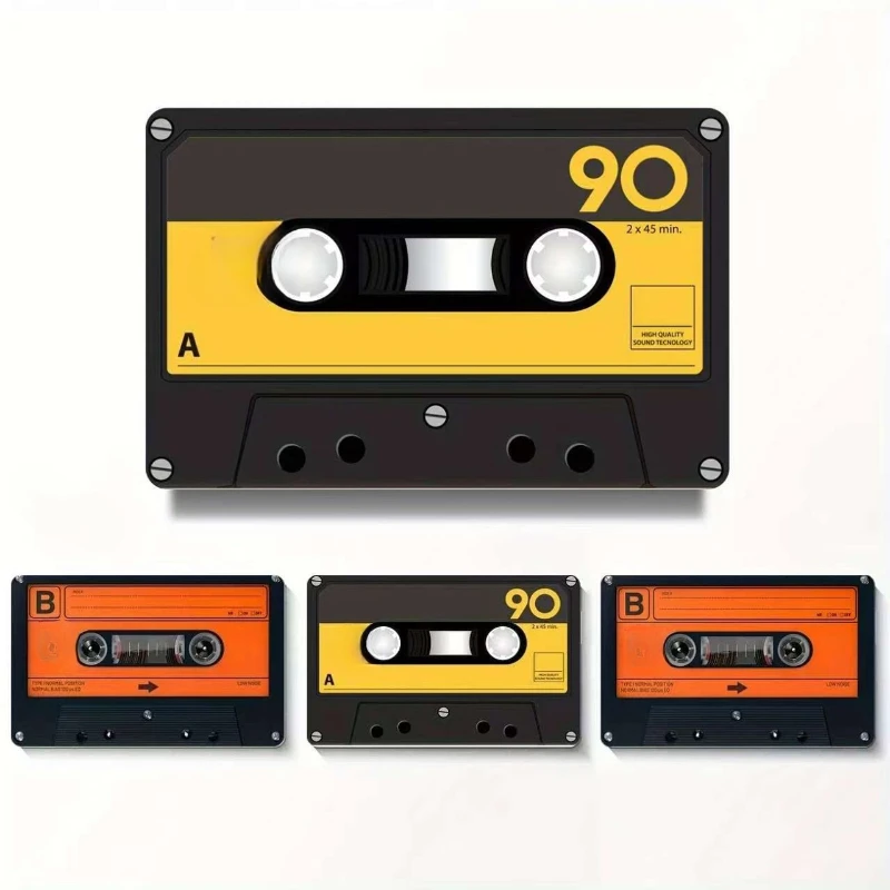 

New Creative and Interesting Tape Retro Record Campus Card Bus Card Decorative Skin Small Core Stickers Waterproof