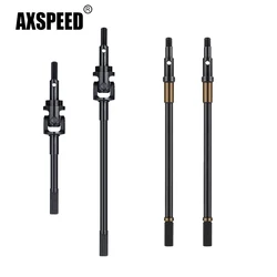 AXSPEED Steel Front Rear Axle CVD Drive Shafts for Axial SCX6 AXI05000 Wrangler 1/6 RC Crawler Car Truck Upgrade Parts