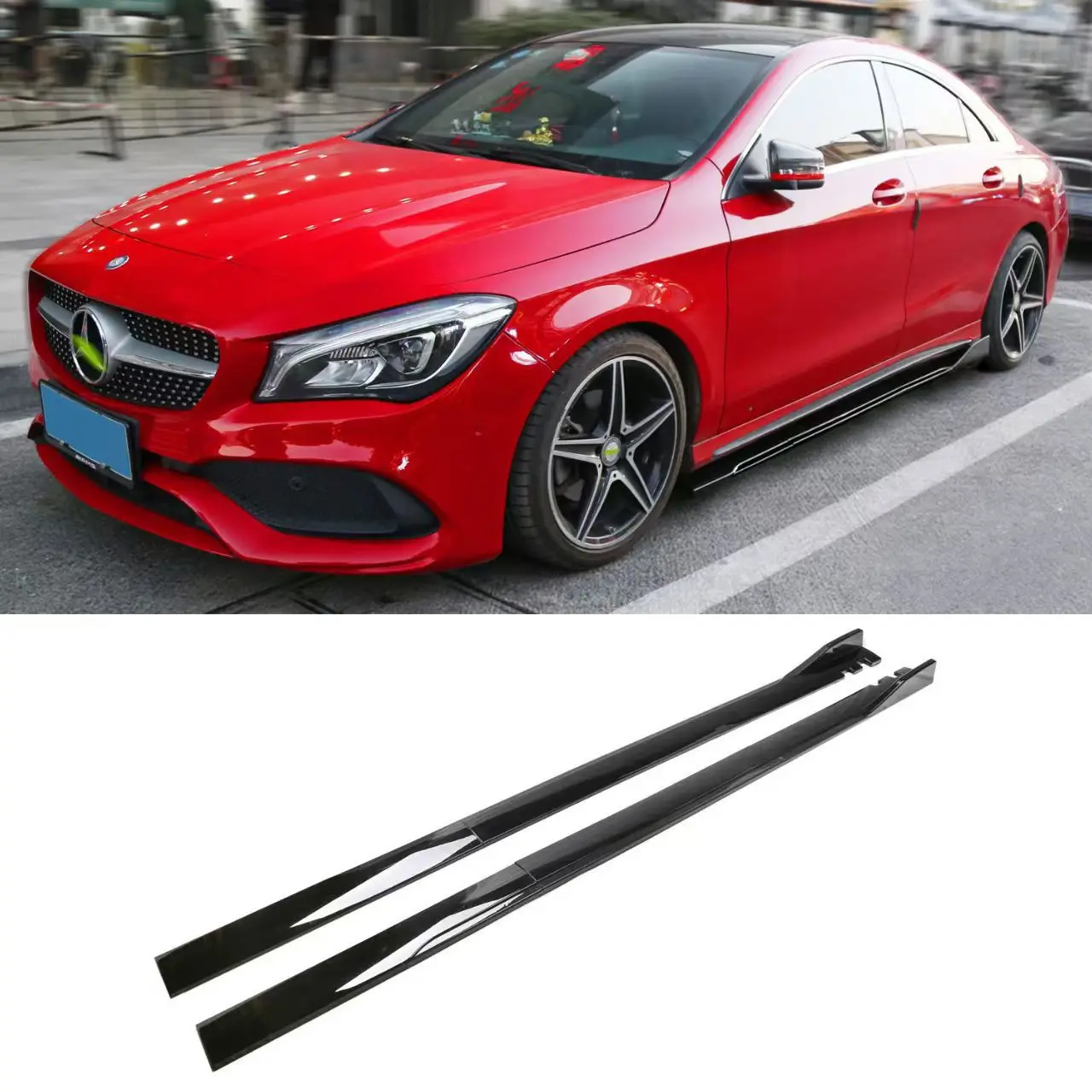 Car Side Skirt Modified Two-stage Hatchback Sedan Universal Side Surround Side Shovel Small Surround Body Decoration