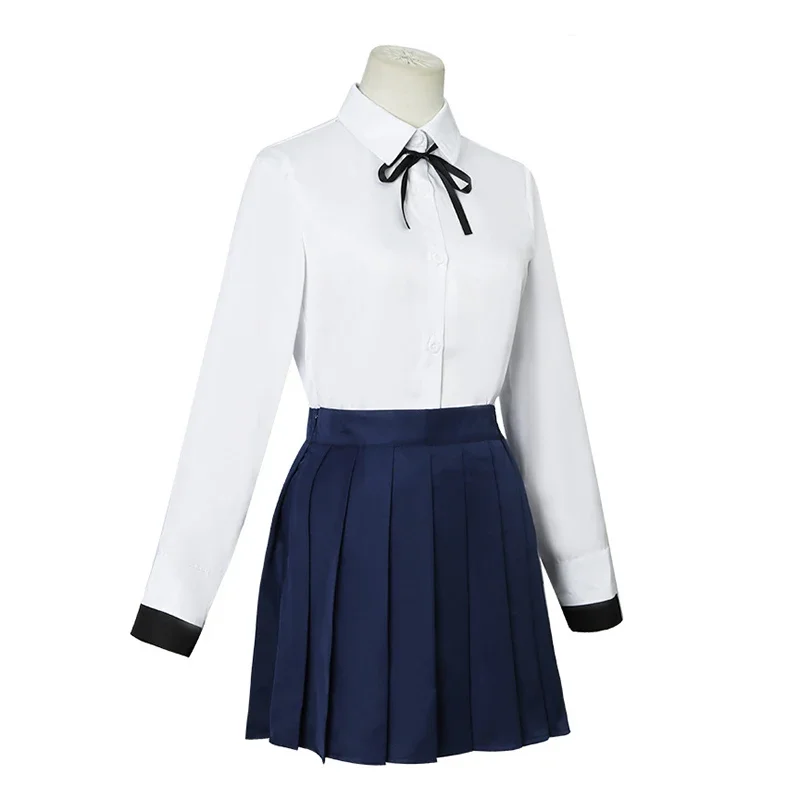 Bocchi Ryo, fantasia cosplay feminina, camisa azul e peruca, saias anime, fantasias de Halloween para meninas, Yamada Ryo, Bocchi