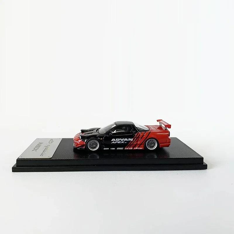 Modelo coletar 1:64 liga modelo carro nsx na1 veículo de corrida esportivo fundido-revestimento avvan ltd999