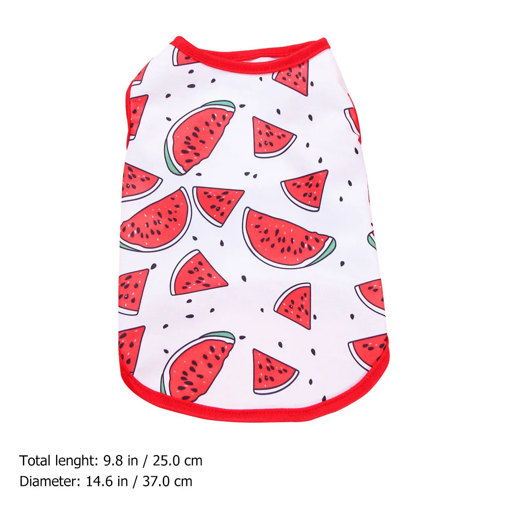 

2pcs Sleeveless Polyester Dog Shirts Comfortable Breathable Vest for Summer Party Photos Fashion Pet Clothes Dog Garment