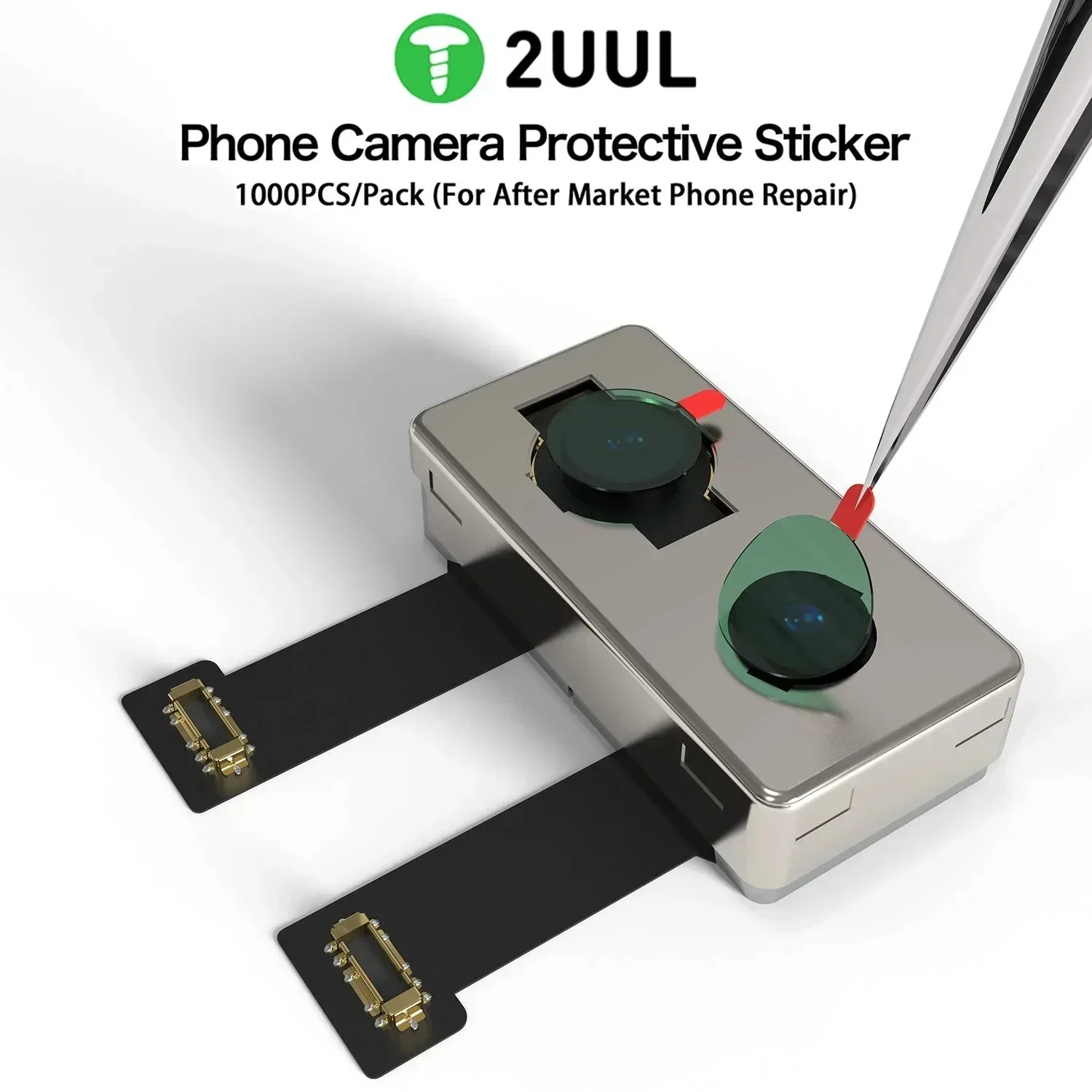 

1000pcs 2UUL Mobile Phone Camera Protective Sticker - Anti-Scratch, Anti-Dust, Blue Light Blocking Sticker for Phone Repair