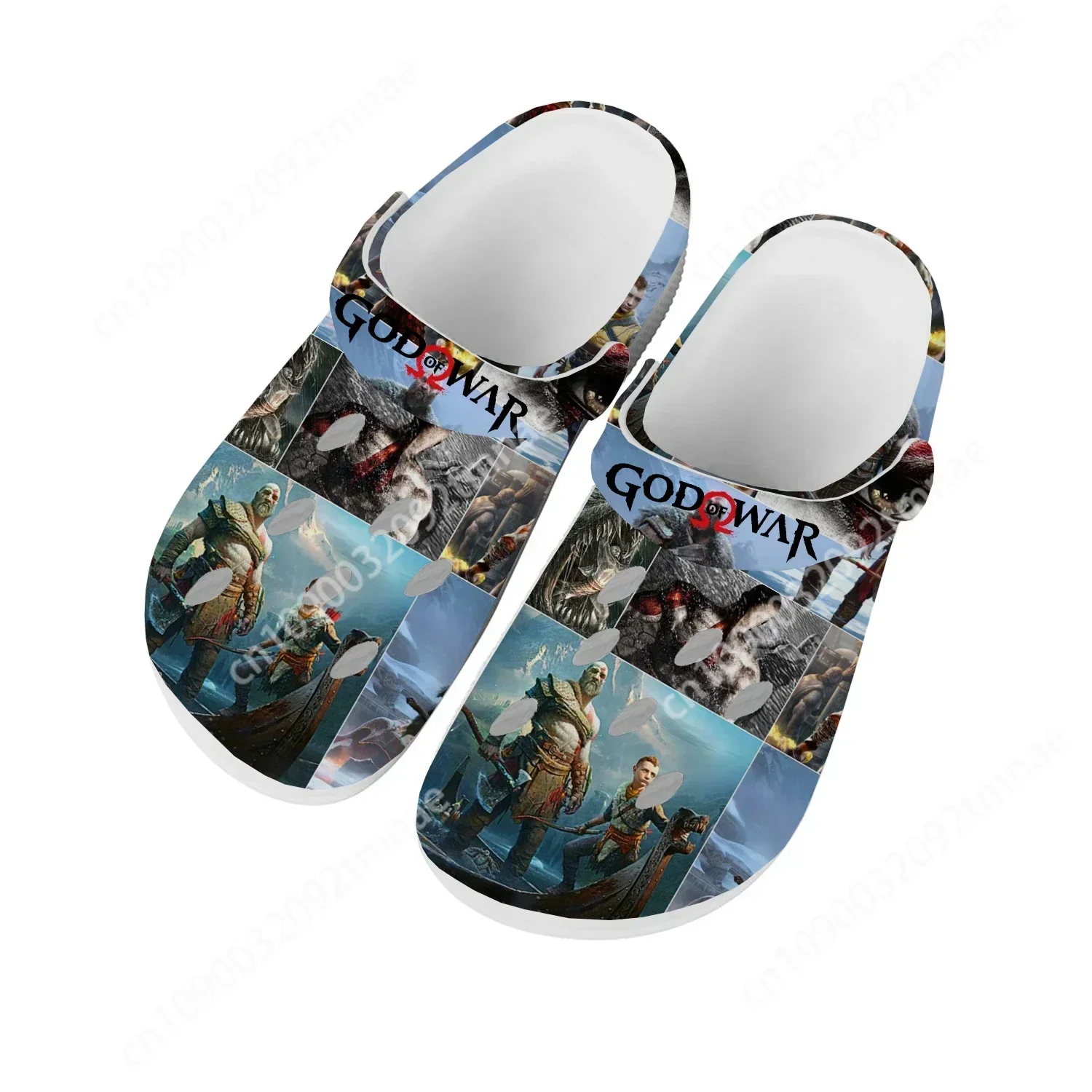 God of War Home Clogs Hot Cartoon Game Mens Womens Teenager Fashion Custom Built Water Shoes Garden Beach Hole Slippers Sandals