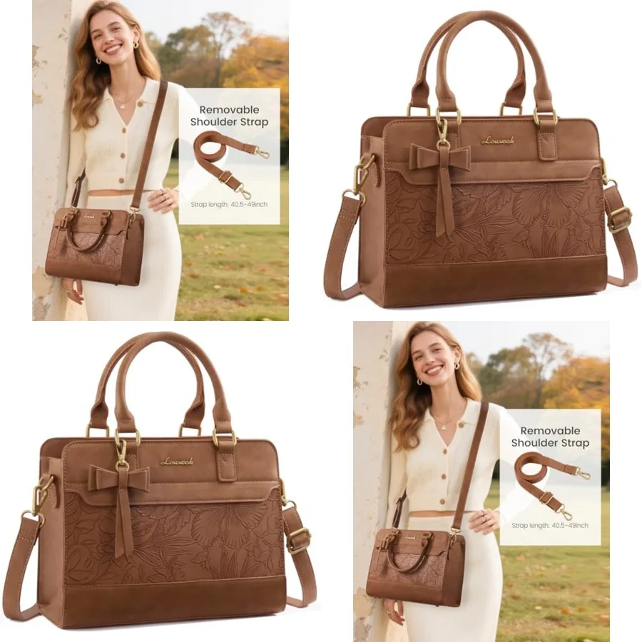 

LOVEVOOK Purses for Women, Leather Tote Purse and Handbags, Satchel Shoulder Crossbody Top Handle Bags with Zipper