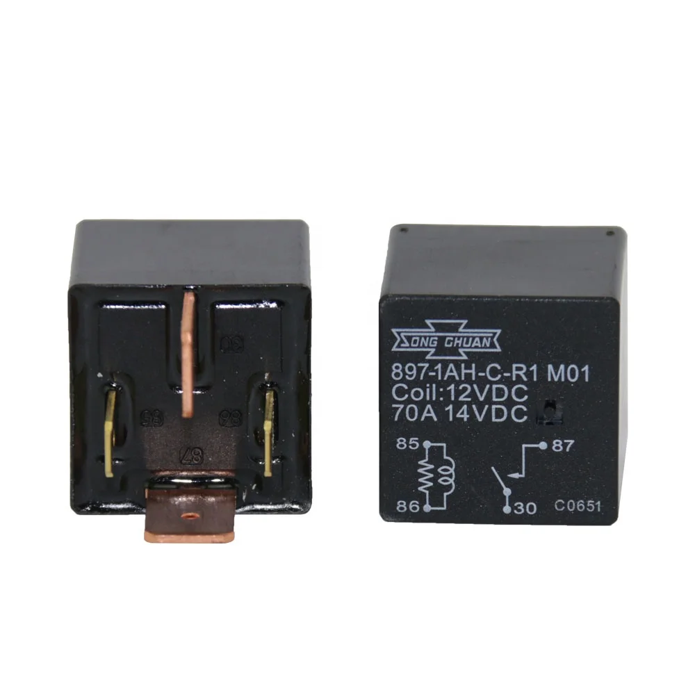 

GZB Excavator part Relay 897-1AH-C-R1(12VDC)70A for Sany RTS