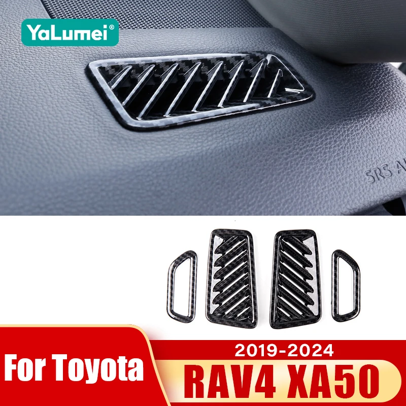 

For Toyota RAV4 XA50 2019 2020 2021 2022 2023 2024 Hybrid Car Dashboard Air Conditioning Vent Outlet Cover Trim Accessories
