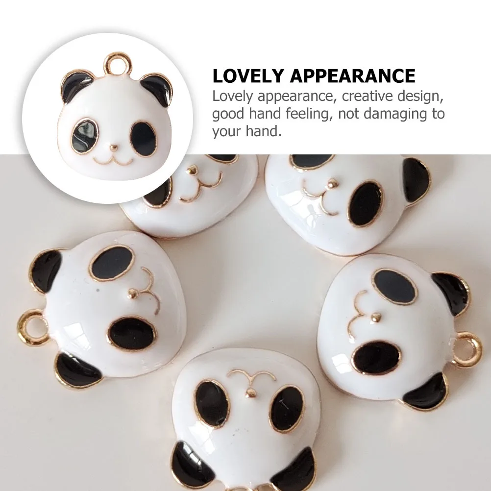 

10Pcs Panda DIY Pendants Cartoon Alloy Charms for Necklace Bracelet Earrings Jewelry Making Accessories Craft Supplies