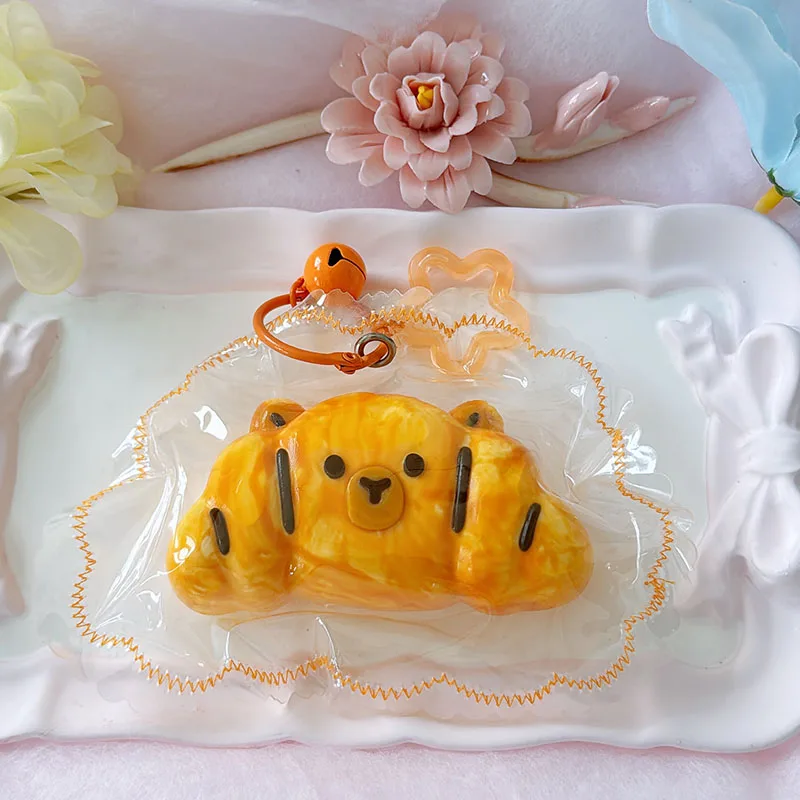 Food Grade Simulation Pastry Tiger Squishy Squeeze Toy Slow Rebound Stress Release Soft Fidget Toy For All Ages Birthday Holiday