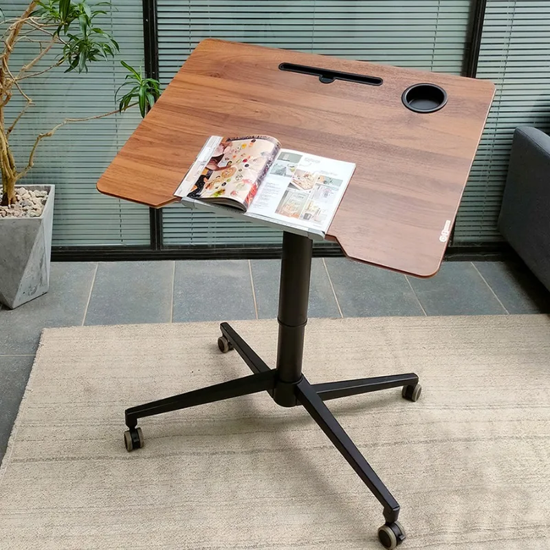 

Pneumatic lift foldable computer desk Bedside sofa Study table Simple standing office Lifting table Student desk