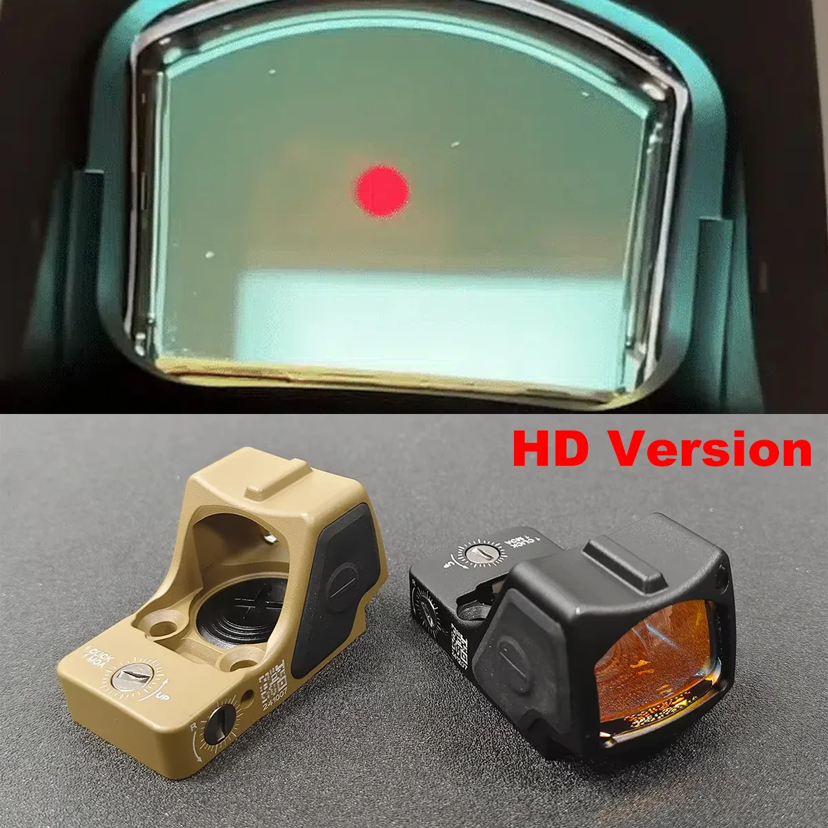 Hot Sale Tactical RM HD Version Red/Green Dot Sight Optical Reflex Sight Airsoft Holographic Shooting Rifle Scope fit 20mm Rail