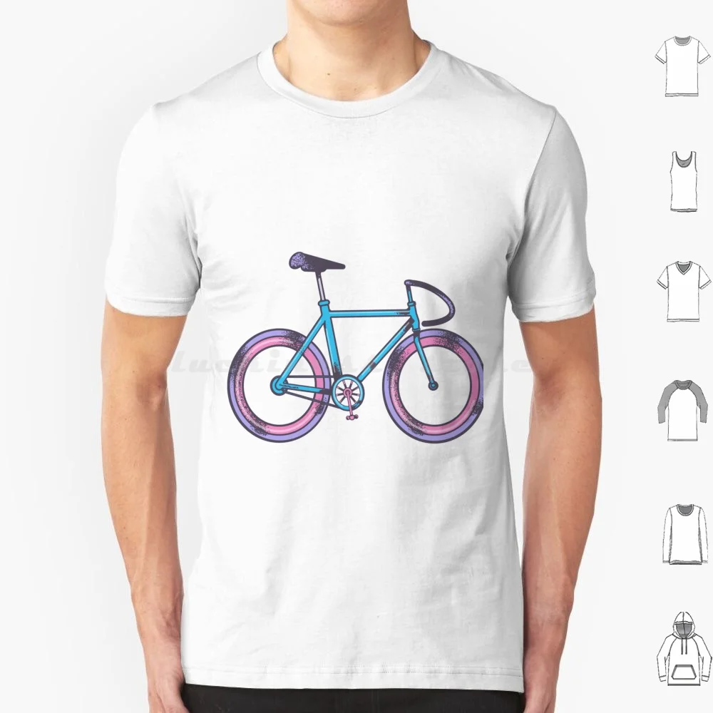 Pink Bike Summer Stickers T Shirt Men Women Kids 6Xl Bike Cycling Transport Travel Ride Fast Track Simple Lifebybike Yvrfixed