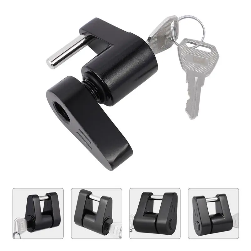 Rust-resistance Anti-theft Hard-wearing Durable Hook Lock Tongue Locks Hitch Coupler Lock Lock for Cehicles Cars A30