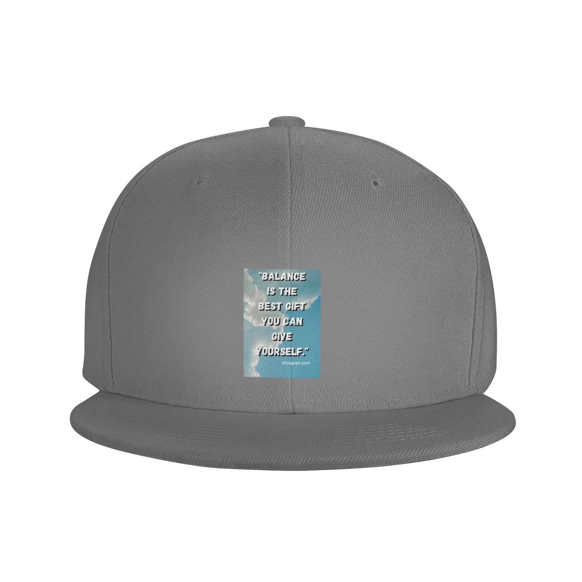 Fashion  Balance is the best gift you can give yourself   Flat Brim Sun Hat  Collegiate Style Hats For Man