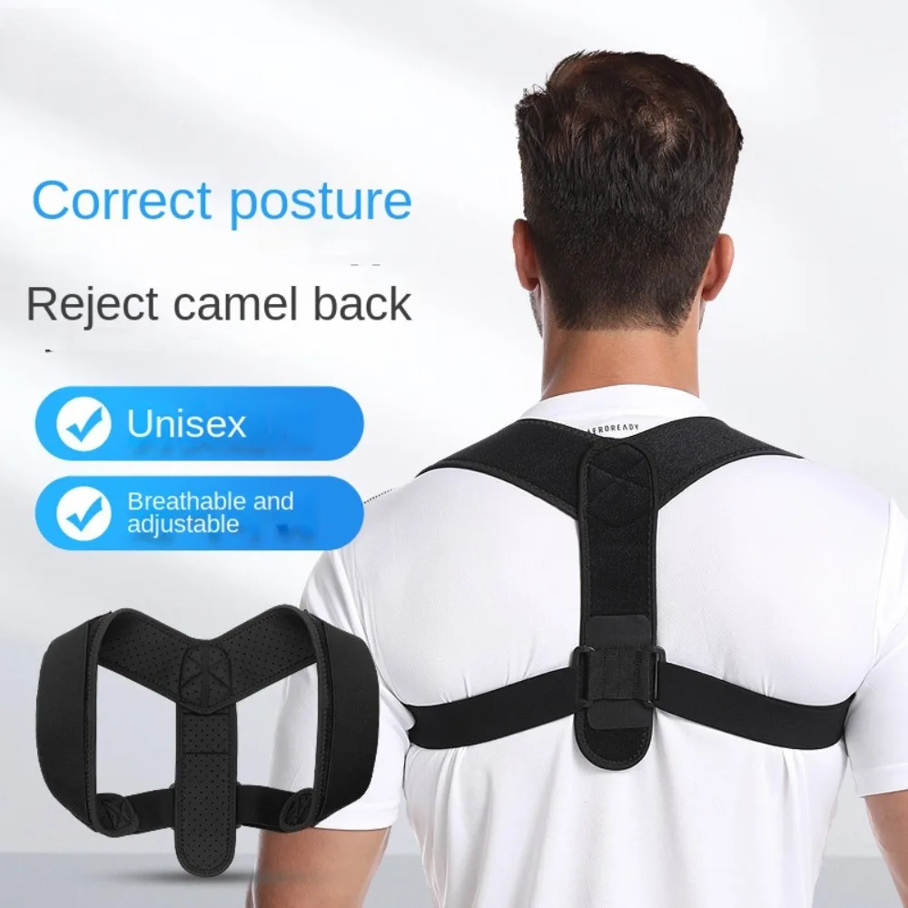 Adjustable Posture Corrector Belt New Black Health Care Anti-camel Upper Back Neck Brace