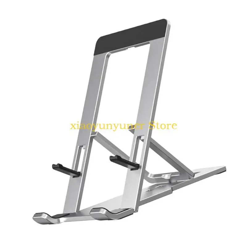 P9JB Foldable Aluminum Stand For Phones Tablets 4-12Inch Perfect Travel Companion For Easy Viewing and Lightweighted