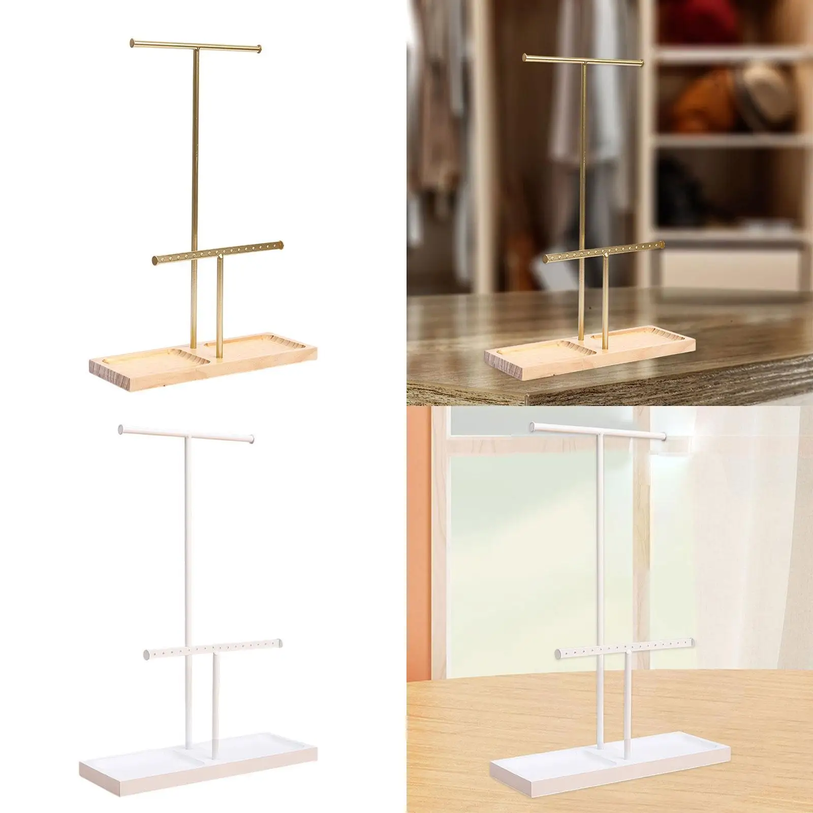 

Jewelry Organizer Jewelry Storage Rack 2 Tier Jewelry Holder Jewelry Display Stand Showcase for Shopping Mall Jewelry Store