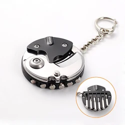 Multifunction Coin Knife Keychain Carry Around Outdoor EDC Gadgets Mini Pocket Screwdriver Key Gadget Key Ring Pendant key Chain