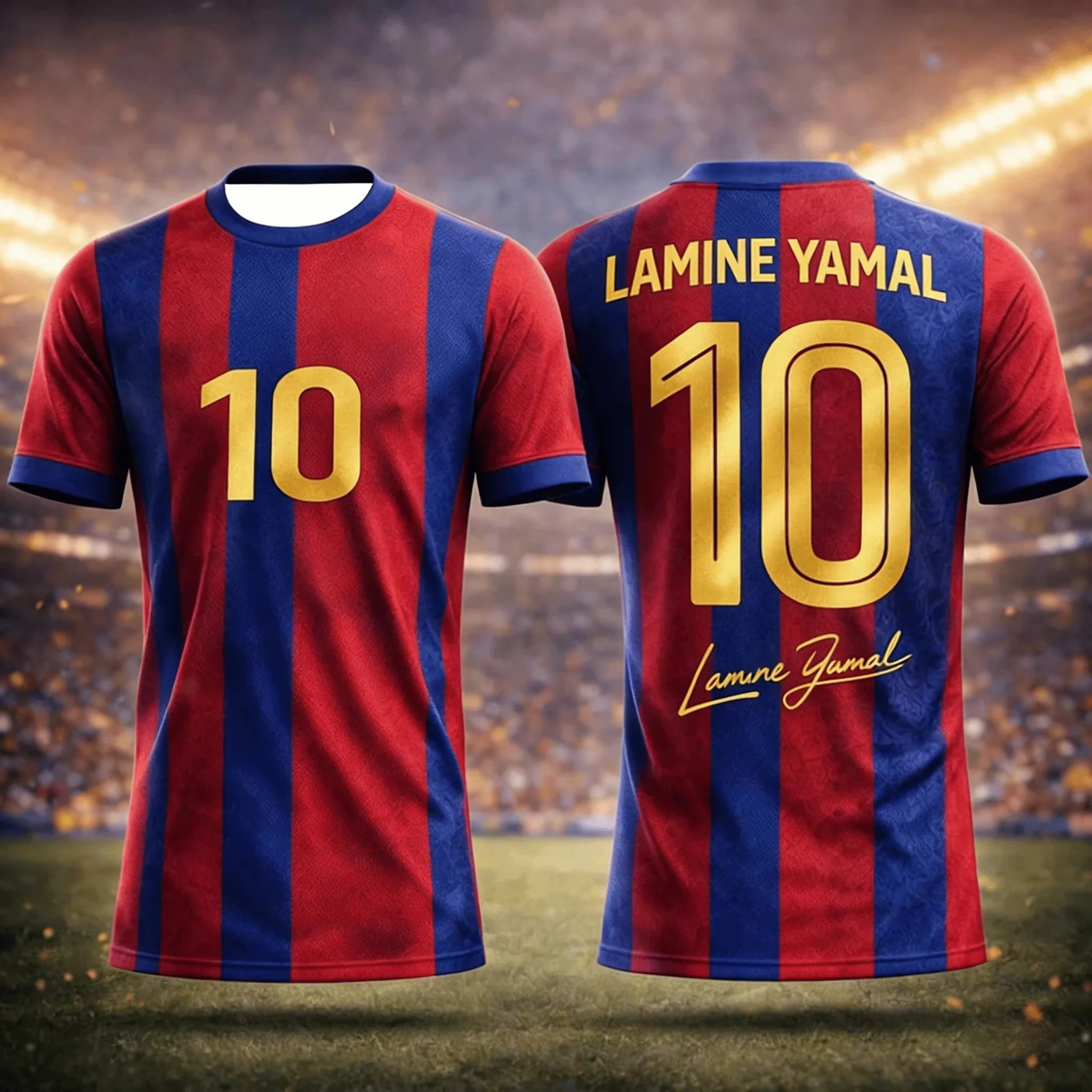 2026 Spanish Football Jersey #10 Yamal 3D Printed Quick-drying Sports T-shirttraining Suit Men's T-shirt Women's Matching Family