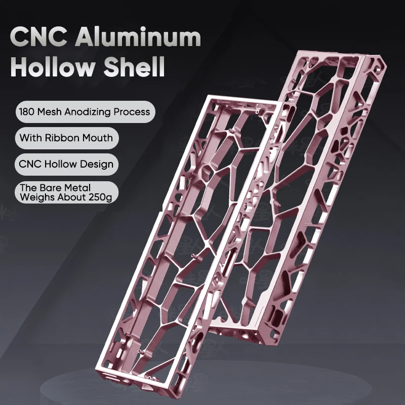 

Holy60 Wooting 60HE GH60 Алюминиевый чехол для клавиатуры, 60% раскладки клавиш для Mad 60he Raven61 Aula Win60 GT60, игровая клавиатура в подарок