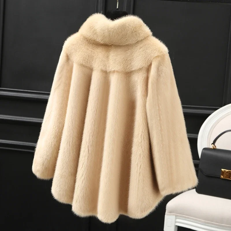 Real Fur Coat Women Winter 2022 Mink Fur Coat Women Clothing Luxury Mink Fur Jackets for Women Short Tops Manteau Femme Hiver SG