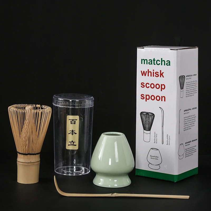 

3 pcs Matcha Set Bamboo Whisk Teaspoon Tranditional Tea Sets Home Tea-making Tools Accessories Birthday Gifts